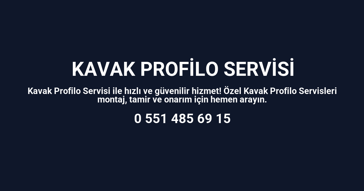 Kavak Profilo Servisi